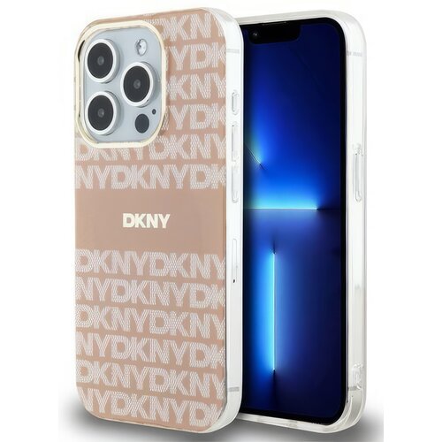 Etui DKNY IML Mono & Stripe MagSafe do Apple iPhone 15 Pro Max Różowy