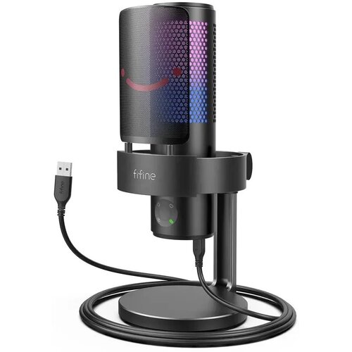 Mikrofon FIFINE A8 Plus Dwukierunkowy / Wielokierunkowy / Kardioidalny / Stereo Czarny