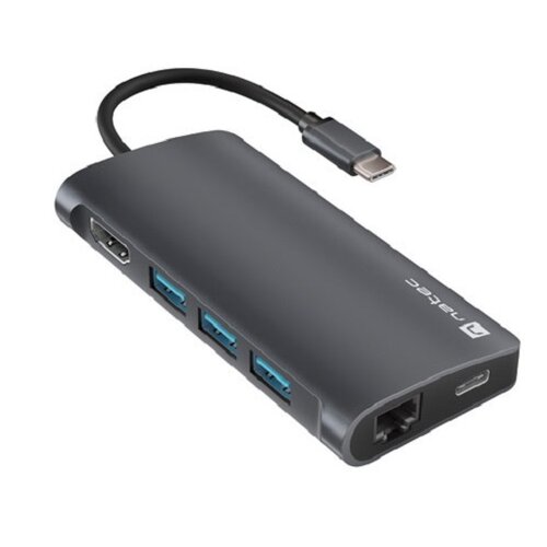 Hub NATEC Multiport FOWLER 2 V2 8w1 USB Typu C 3.2 Gen. 1, Pasywny