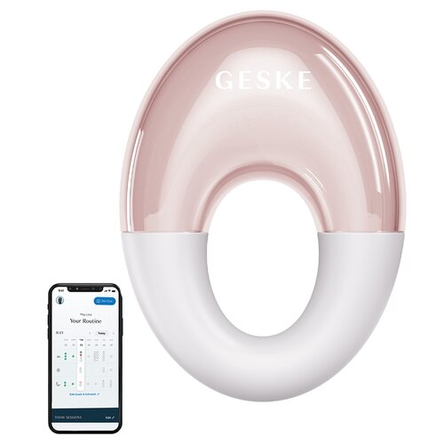 Masażer do oczu GESKE Cool & Warm 7w1 Biało - różowy