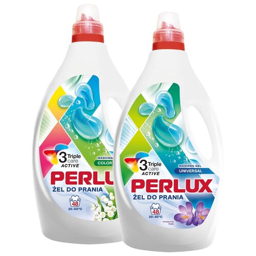 Żel do prania PERLUX Color & Uniwersalny 2 x 1920 ml