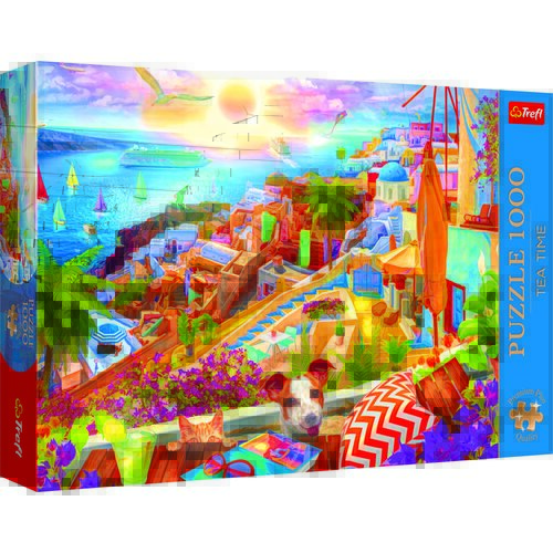 Puzzle TREFL Premium Plus Quality Tea Time Z wizytą na Santorini 10842 (1000 elementów)