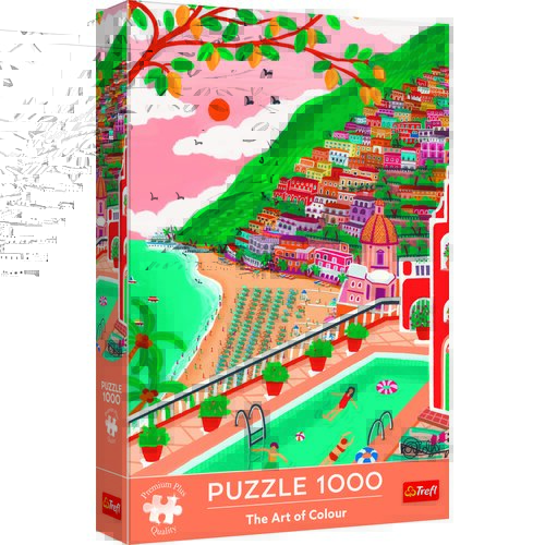 Puzzle TREFL Premium Plus Quality The Art Of Colour Positano, Włochy 10895 (1000 elementów)