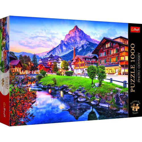 Puzzle TREFL Premium Plus Quality Alpejskie Miasteczko Szwajcaria 10854 (1000 elementów)