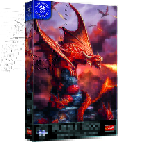 Puzzle TREFL Premium Plus Quality Fantasy Collection Ognisty Smok (1000 elementów)