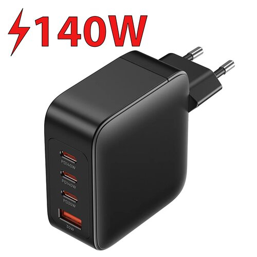 Ładowarka sieciowa VENTION FEIB0-EU 140W GaN Czarny