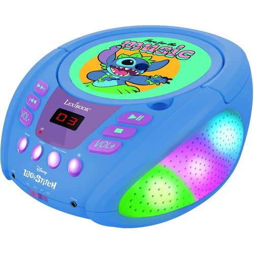 Radioodtwarzacz LEXIBOOK Disney Stitch RCD109D Bluetooth Niebieski