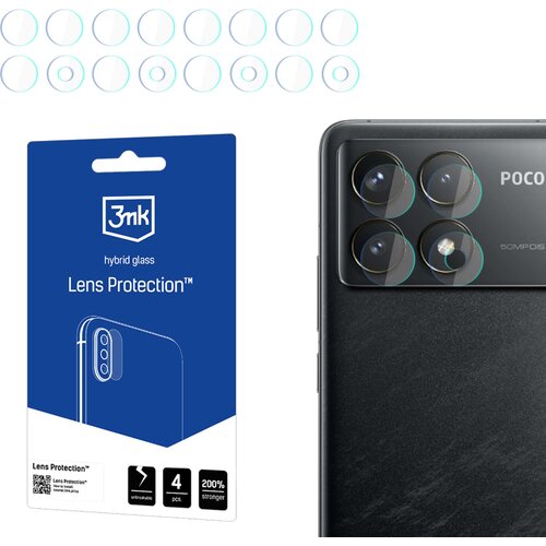 Szkło hybrydowe na obiektyw 3MK Lens Protection do Xiaomi Poco F6 Pro