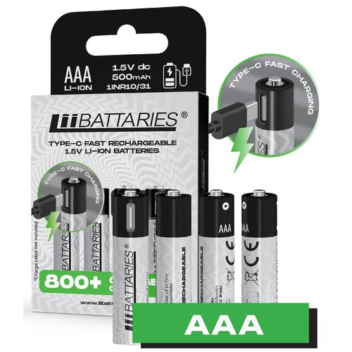 Akumulatorki AAA 500mAh LIIBATTARIES LIB667110 (4 szt.)