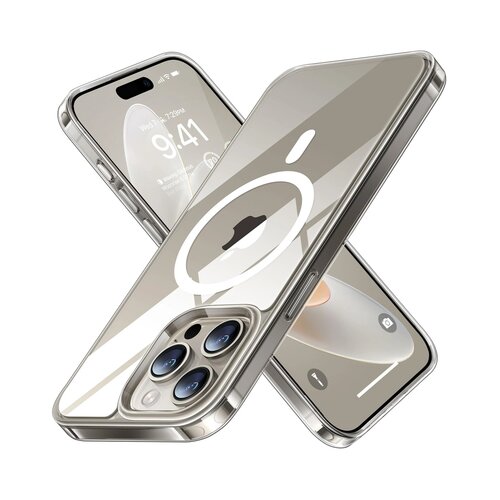 Etui TORRAS Diamond Clear MagSafe do Apple iPhone 15 Pro Transparentny
