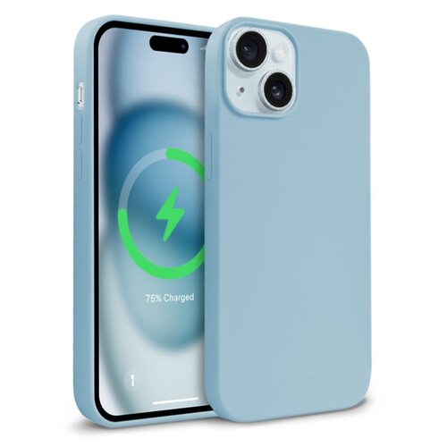 Etui CRONG Color Cover Magnetic MagSafe do Apple iPhone 15 Błękitny