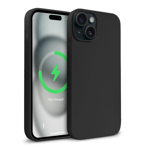 Etui CRONG Color Cover Magnetic MagSafe do Apple iPhone 15 Czarny