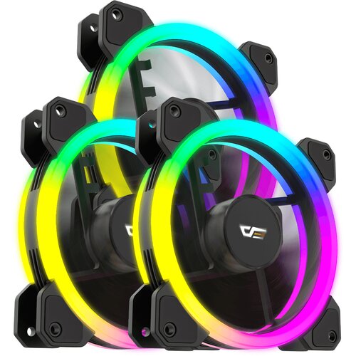 Wentylator DARKFLASH DR11 Czarny (3 szt.)