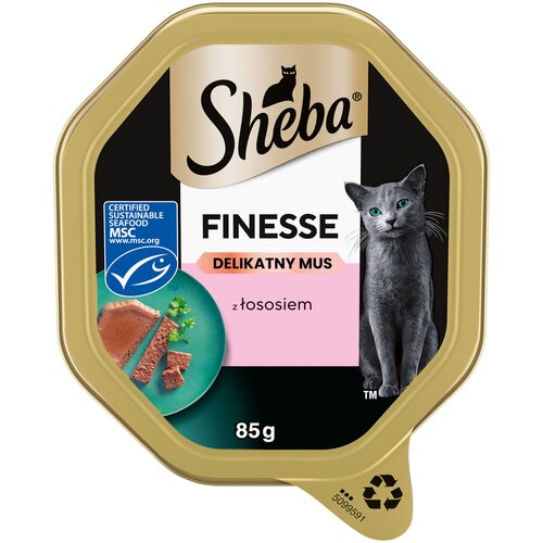 Karma dla kota SHEBA Finesse Łosoś 85 g