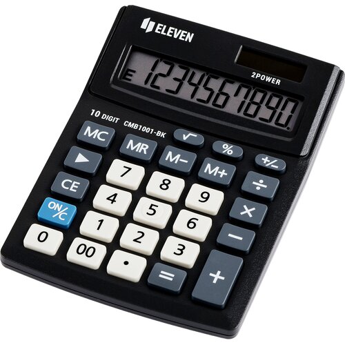 Kalkulator ELEVEN CMB1001-BK Zasilanie bateryjno-słoneczne, 4 pamięci