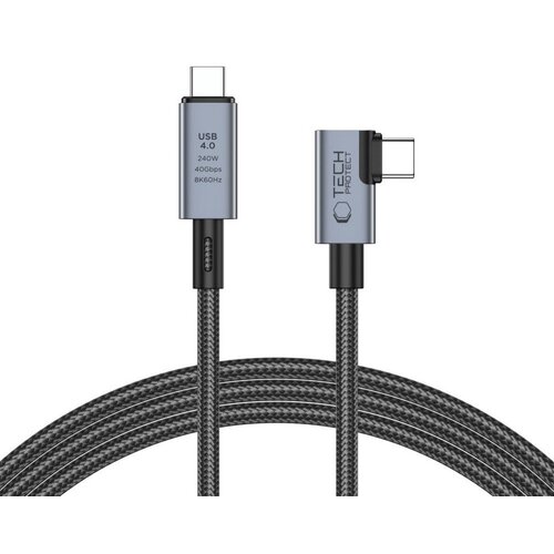 Kabel USB Typ-C - USB Typ-C TECH-PROTECT UltraBoost Max 1.5 m Szary