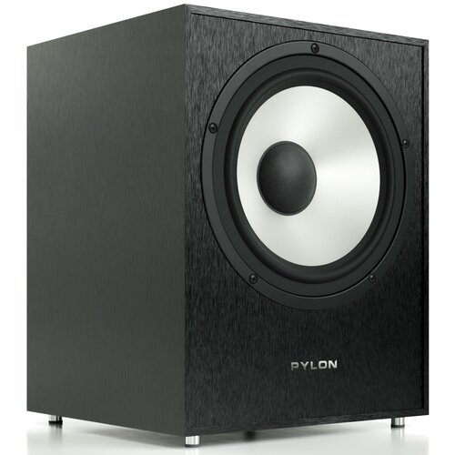 Subwoofer PYLON AUDIO Pearl Sub Czarne szczotkowane aluminium