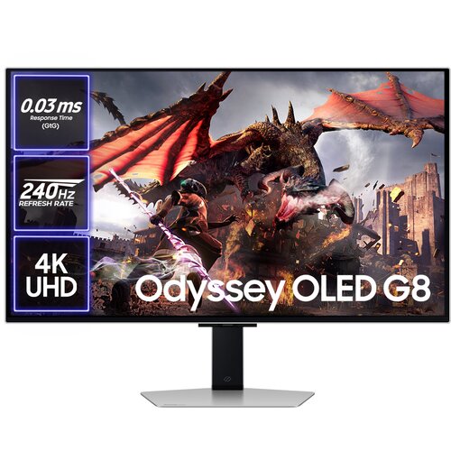 Monitor SAMSUNG Odyssey G8 LS32DG802SUXDU 31.6" OLED 3840x2160px 240Hz 0.03 ms [GTG]