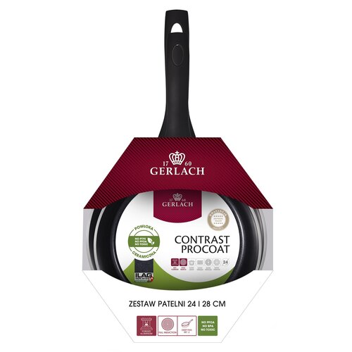 Zestaw patelni GERLACH Contrast Procoat (2 elementy)