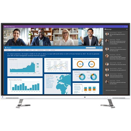 Monitor EIZO FlexScan EV4340X-WT 42.5'' 3840x2160px IPS