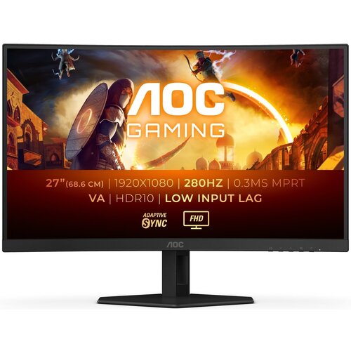 Monitor AOC Agon C27G4ZXE 27" 1920x1080px 280Hz 0.3 ms [MPRT] Curved