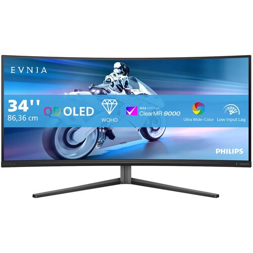 Monitor PHILIPS Evnia 34M2C6500/00 34" QD-OLED 3440x1440px 175Hz 0.03 ms [GTG] Curved