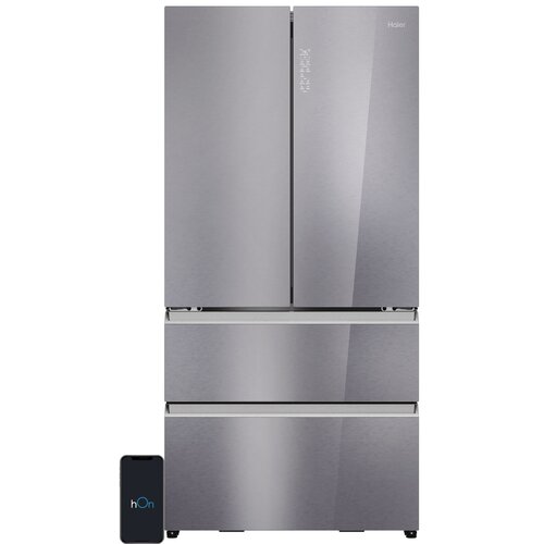 Lodówka HAIER HFR79F19EFGK Side by Side No Frost 190cm Szafirowe szkło