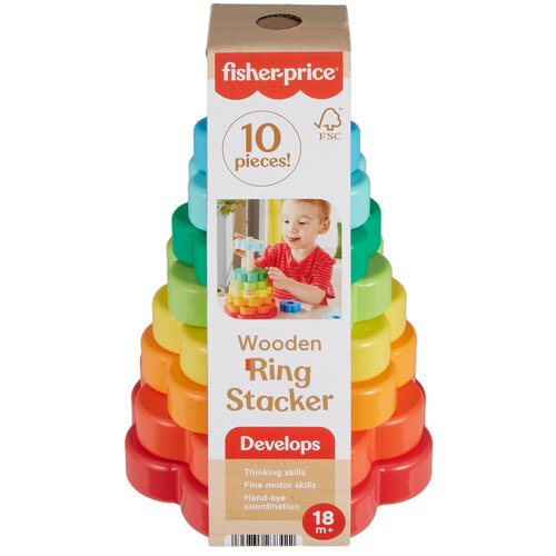 Zabawka edukacyjna FISHER-PRICE Ucz się i śmiej! Piramidka HXT77