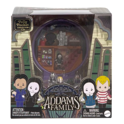 Zestaw figurek POLLY POCKET Rodzina Addamsów Kolekcjonerski zestaw kompaktowy HXW25