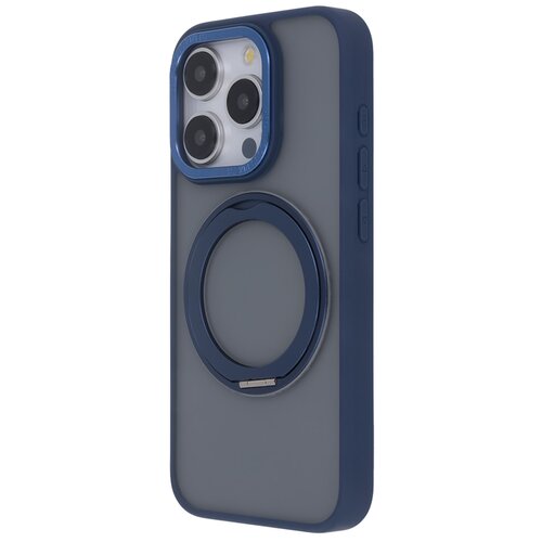 Etui TECTO SHIELD Secure Spinning Mag do Apple iPhone 15 Pro Granatowy