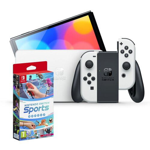 Konsola NINTENDO Switch Oled Biała + Nintendo Switch Sports Gra NINTENDO SWITCH