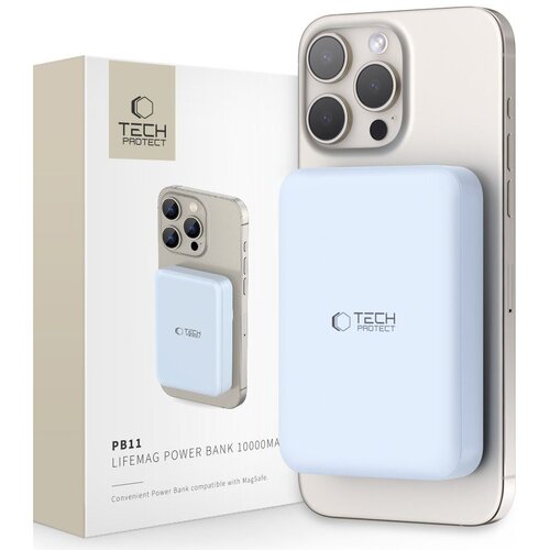 Powerbank TECH-PROTECT PB11 LifeMag MagSafe 10000 mAh 15W Niebieski