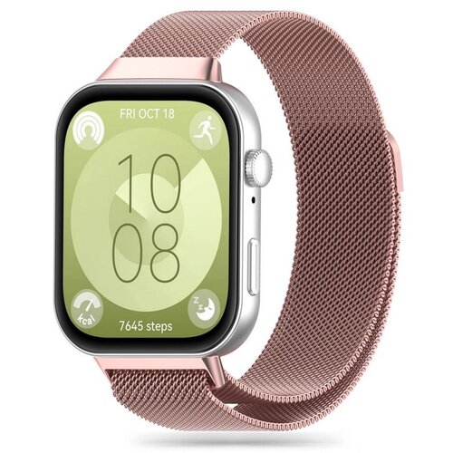 Pasek TECH-PROTECT MilaneseBand do Huawei Watch Fit 3 Różowy