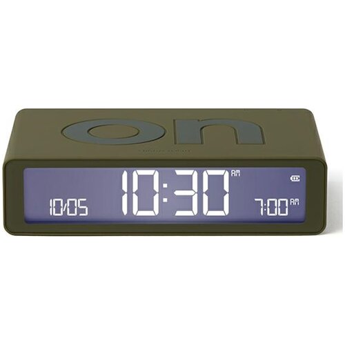 Budzik LEXON Flip Classic Khaki