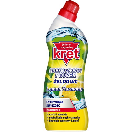 Żel do czyszczenia toalety KRET Fresh&Clean Power Lemon Harmony 750 ml