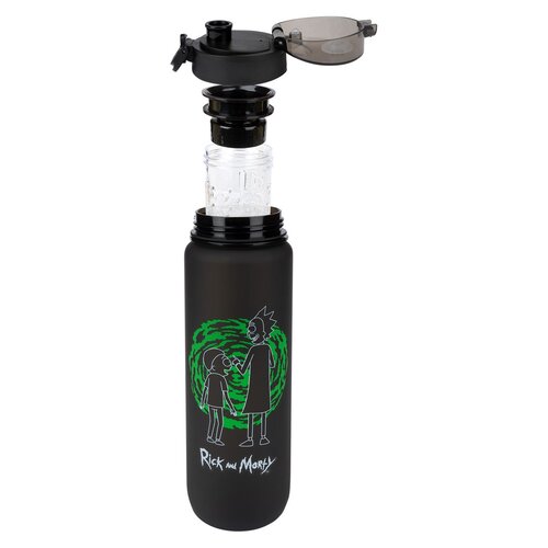 Butelka plastikowa SOXO Rick i Morty 1000 ml Czarny
