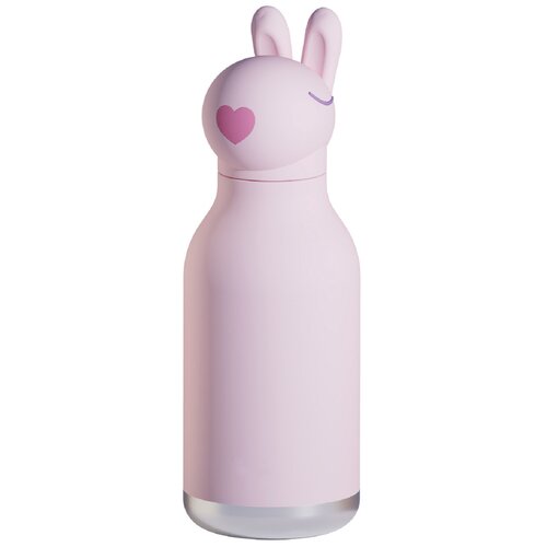 Butelka ze stali nierdzewnej ASOBU Bestie Bottle Bunny Różowy