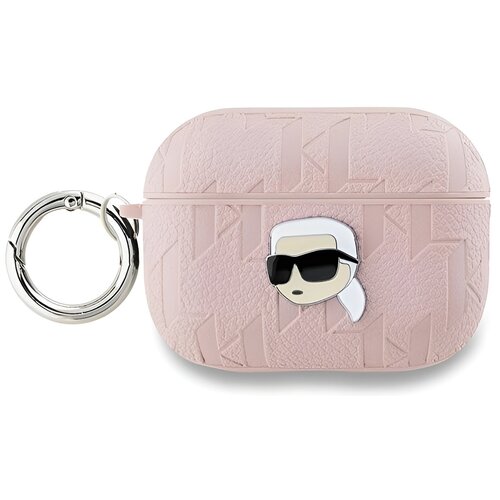 Etui na słuchawki KARL LAGERFELD Monogram Karl Head do Apple AirPods Pro 2 Różowy