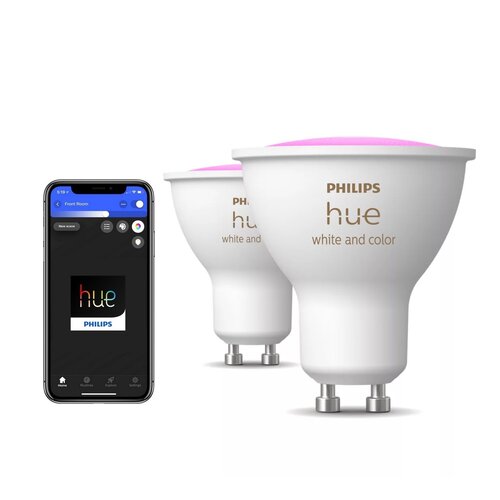 Inteligentna żarówka LED PHILIPS HUE White and color Ambiance GU10 (2 szt.)