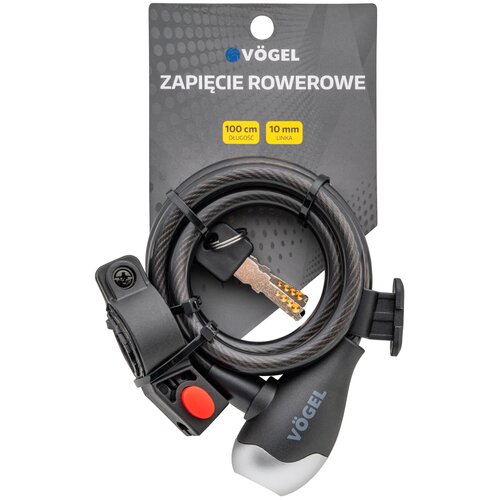 Zapięcie rowerowe VÖGEL VZP103 Linka Czarny