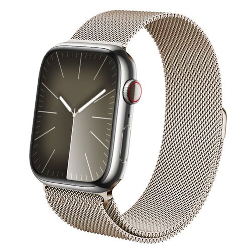 Pasek CRONG Milano Steel do Apple Watch (44/45/46/49mm) Szampański