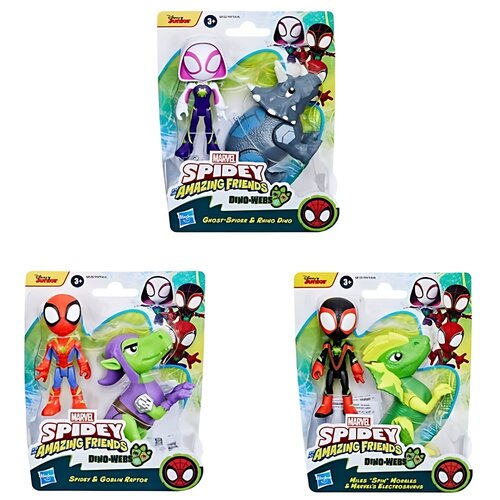 Zestaw figurek HASBRO Marvel Spidey i Super-kumple Bohaterowie i Dino-złoczyńcy F94785L0 (1 zestaw)