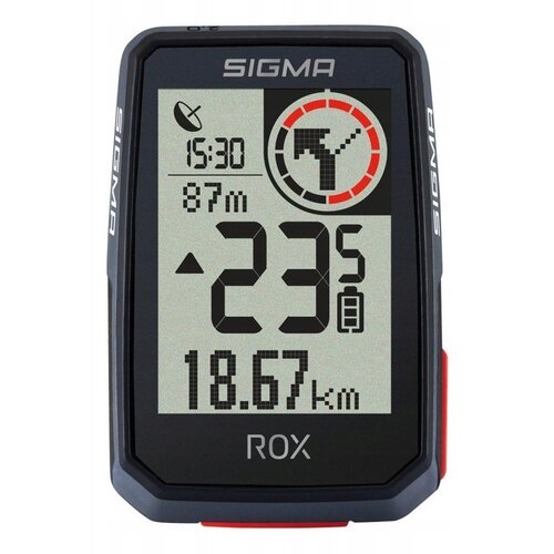 Licznik rowerowy SIGMA GPS ROX 2.0 Bezprzewodowy Czarny Podświetlany