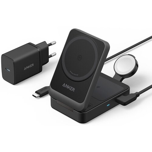 Ładowarka indukcyjna ANKER MagGo 15W 3w1 B2557311 Czarny