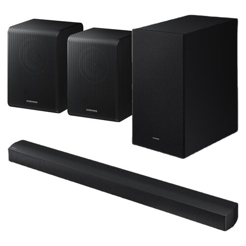 Soundbar SAMSUNG HW-B650D EN Czarny + Kolumny głośnikowe SAMSUNG SWA-9200S Czarny (2 szt.)