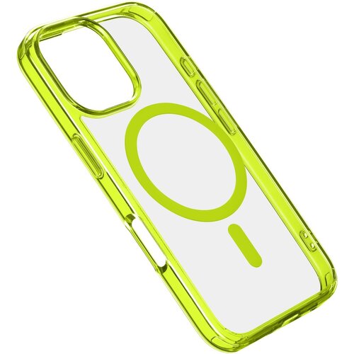 Etui CELLULARLINE Iconic Magsafe do Apple iPhone 16 Pro Przezroczysto-zielony