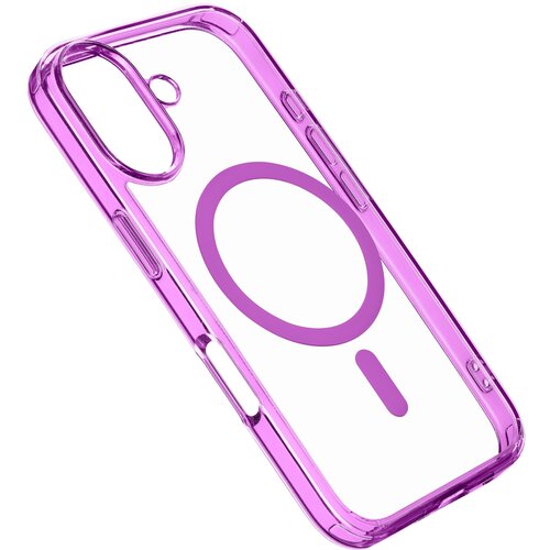 Etui CELLULARLINE Iconic Magsafe do Apple iPhone 16 Przezroczysto-różowy