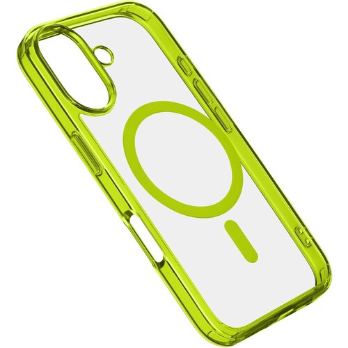 Etui CELLULARLINE Iconic Magsafe do Apple iPhone 16 Przezroczysto-zielony