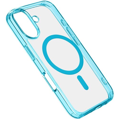 Etui CELLULARLINE Iconic Magsafe do Apple iPhone 16 Przezroczysto-błękitny