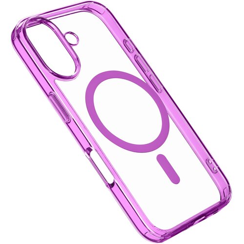 Etui CELLULARLINE Iconic Magsafe do Apple iPhone 16 Plus Przezroczysto-różowy